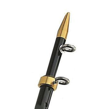 Taco Marine TACO Marine OT-0441BKA15 Aluminum Tele-Outrigger Pole - 1-1/8" x 15', Black/Gold OT-0441BKA15